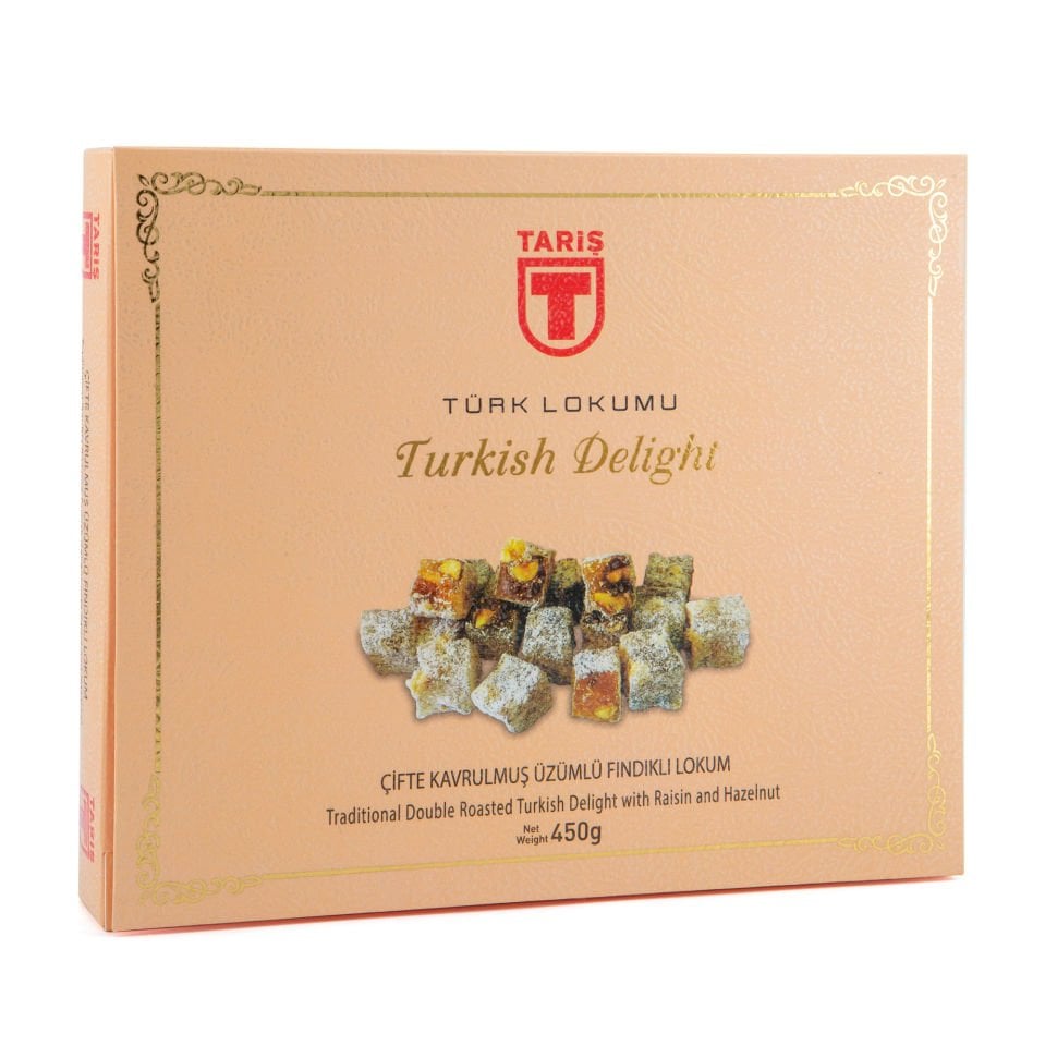 Üzümlü Fındıklı Lokum Çifte Kavrulmuş 450 Gr