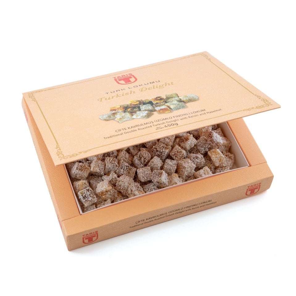 Üzümlü Fındıklı Lokum Çifte Kavrulmuş 450 Gr