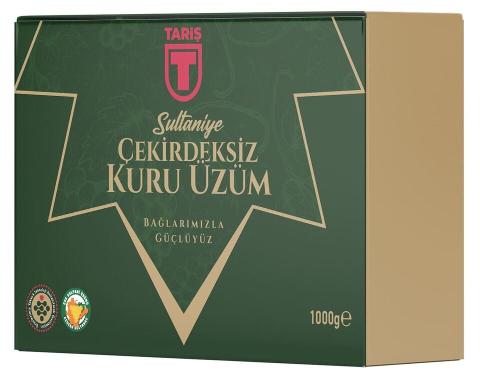 Sultaniye Çekirdeksiz Kuru Üzüm 1 Kg Karton Kutu 2026 Mahsul
