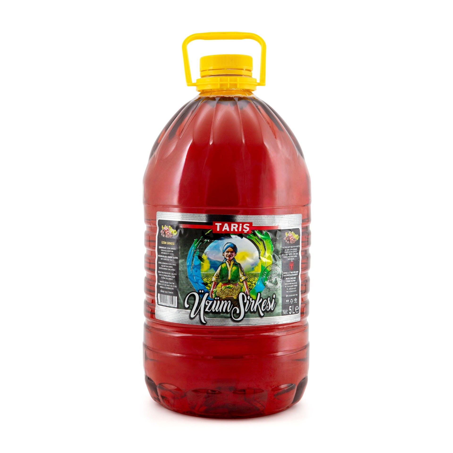 Üzüm Sirkesi 5 Lt Pet(Dar Ağız)