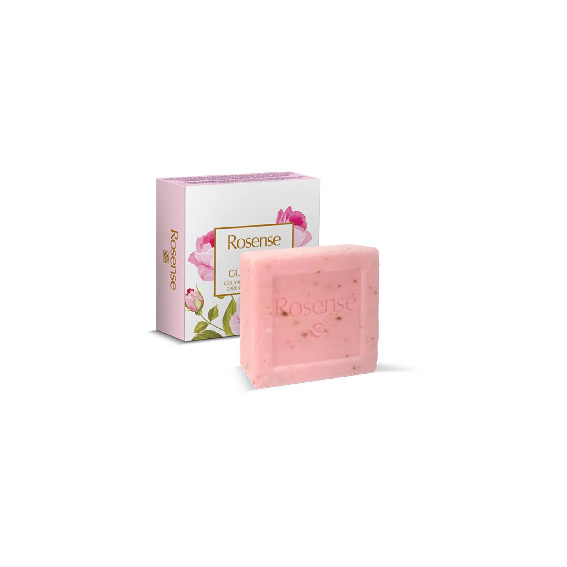 Gül Yapraklı Kare Sabun 100 gr