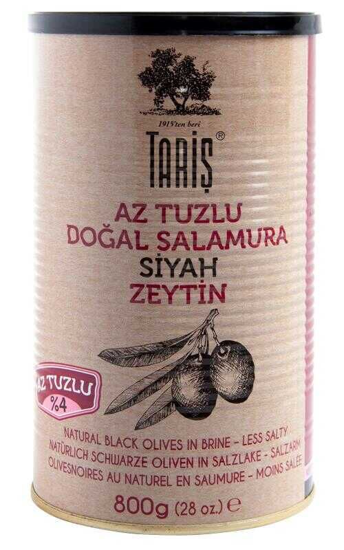 Az Tuzlu Doğal Salamura Siyah Zeytin 800 G
