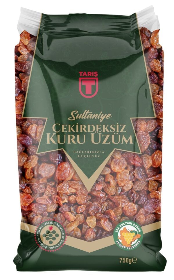 Sultaniye Çekirdeksiz Kuru Üzüm 750 Gr Selefon 2026 Mahsul